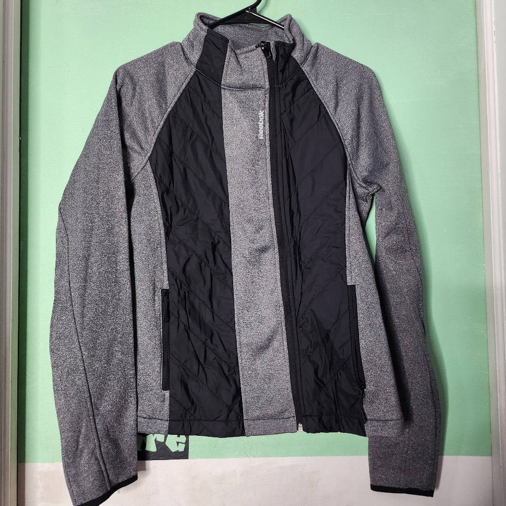 NWT Reebok charcoal heather sports active jacket
